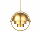 Lustra Lampe Pendante Boule Déformée Dorée - Neutralighting