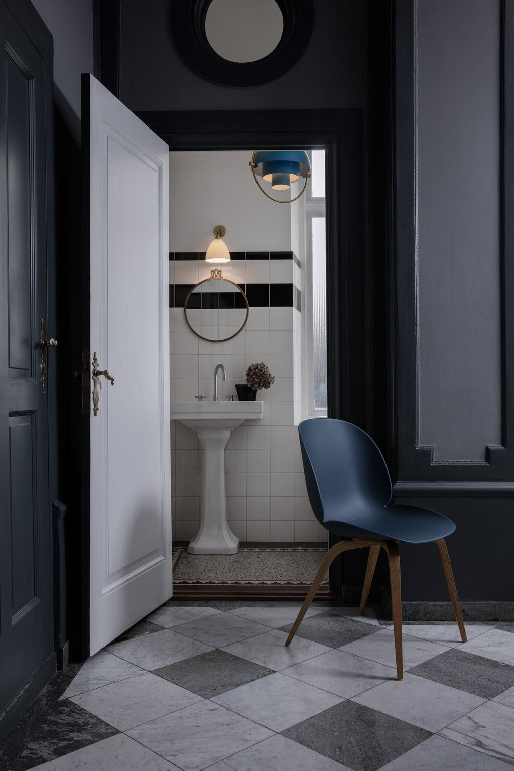Lustra Lampe Pendante Boule Déformée Dorée - Neutralighting