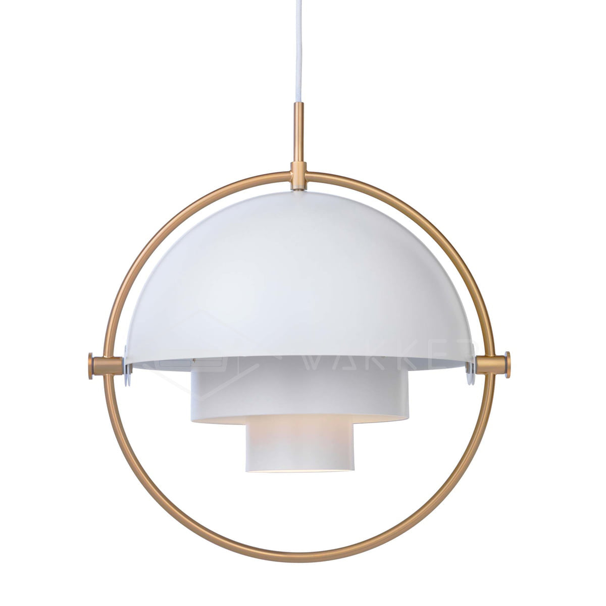 Lustra Lampe Pendante Boule Déformée Dorée - Neutralighting