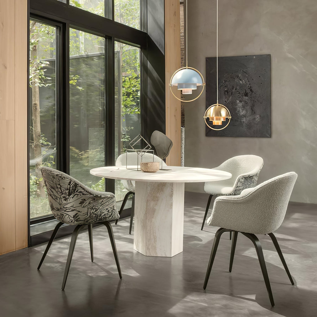 Lustra Lampe Pendante Boule Déformée Dorée - Neutralighting