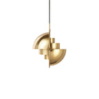 Lustra Lampe Pendante Boule Déformée Dorée - Neutralighting
