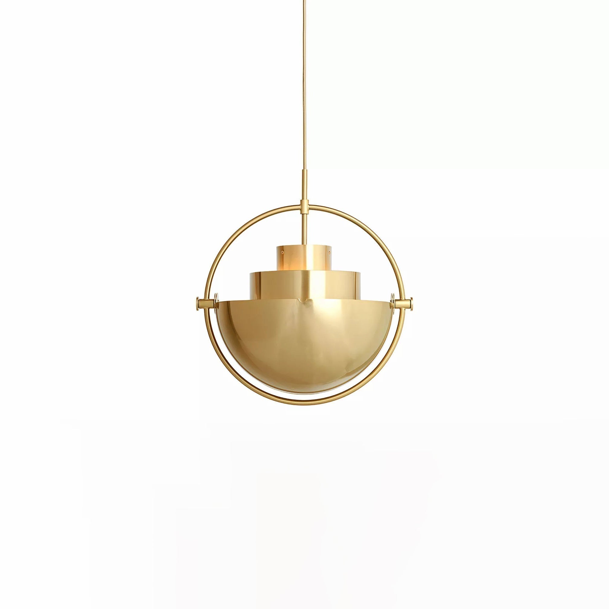 Lustra Lampe Pendante Boule Déformée Dorée - Neutralighting