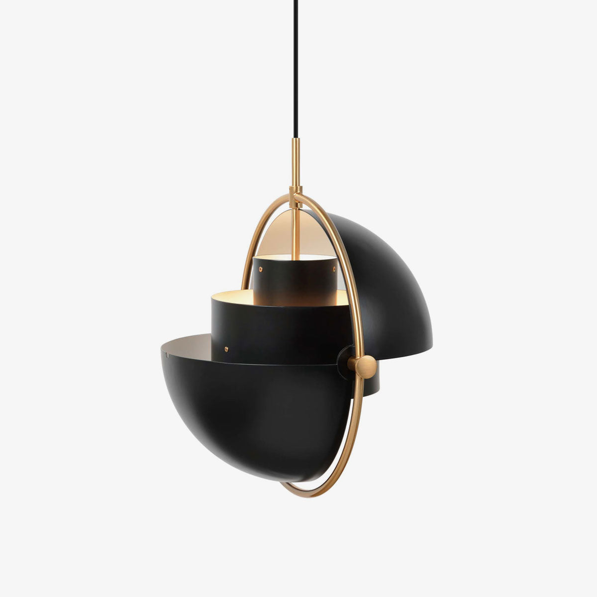 Lustra Lampe Pendante Boule Déformée Dorée - Neutralighting