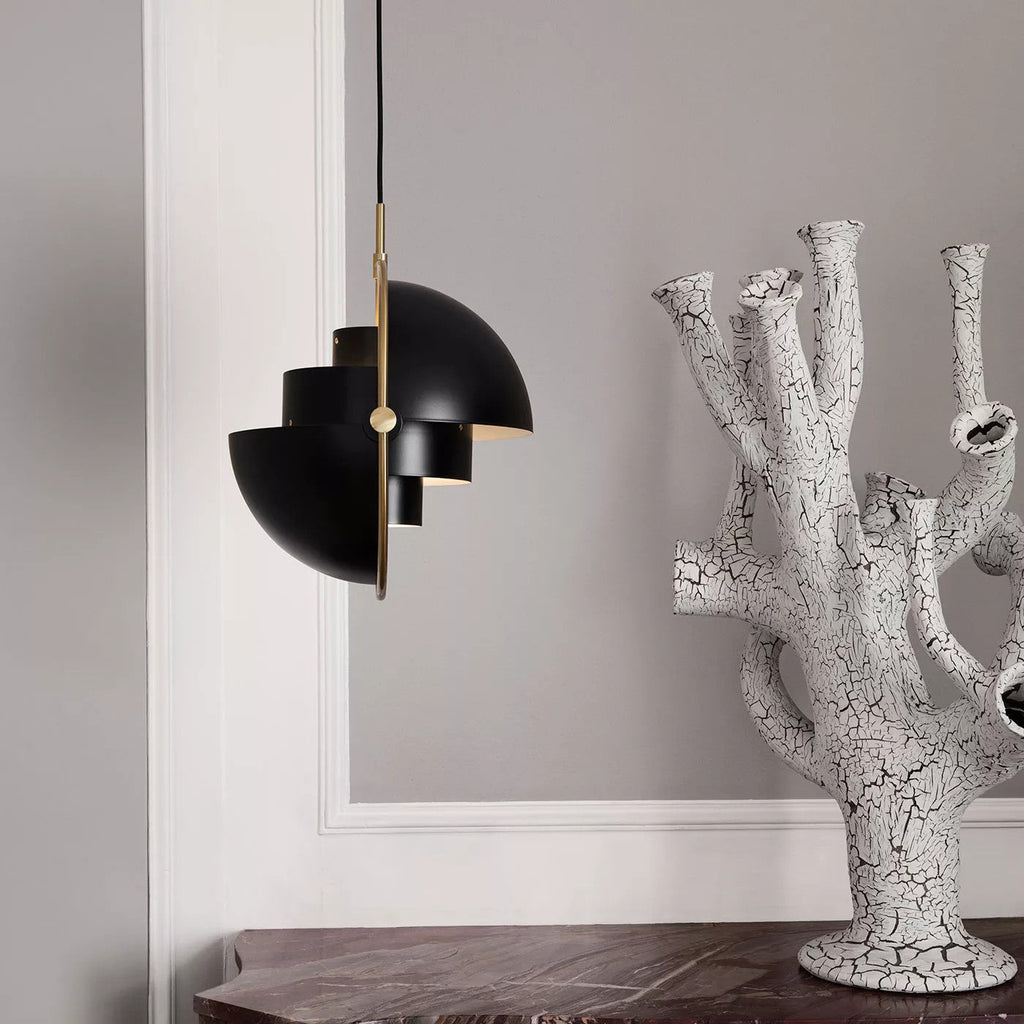 Lustra Lampe Pendante Boule Déformée Dorée - Neutralighting