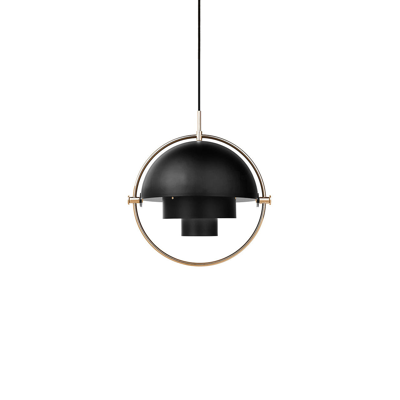 Lustra Lampe Pendante Boule Déformée Dorée - Neutralighting