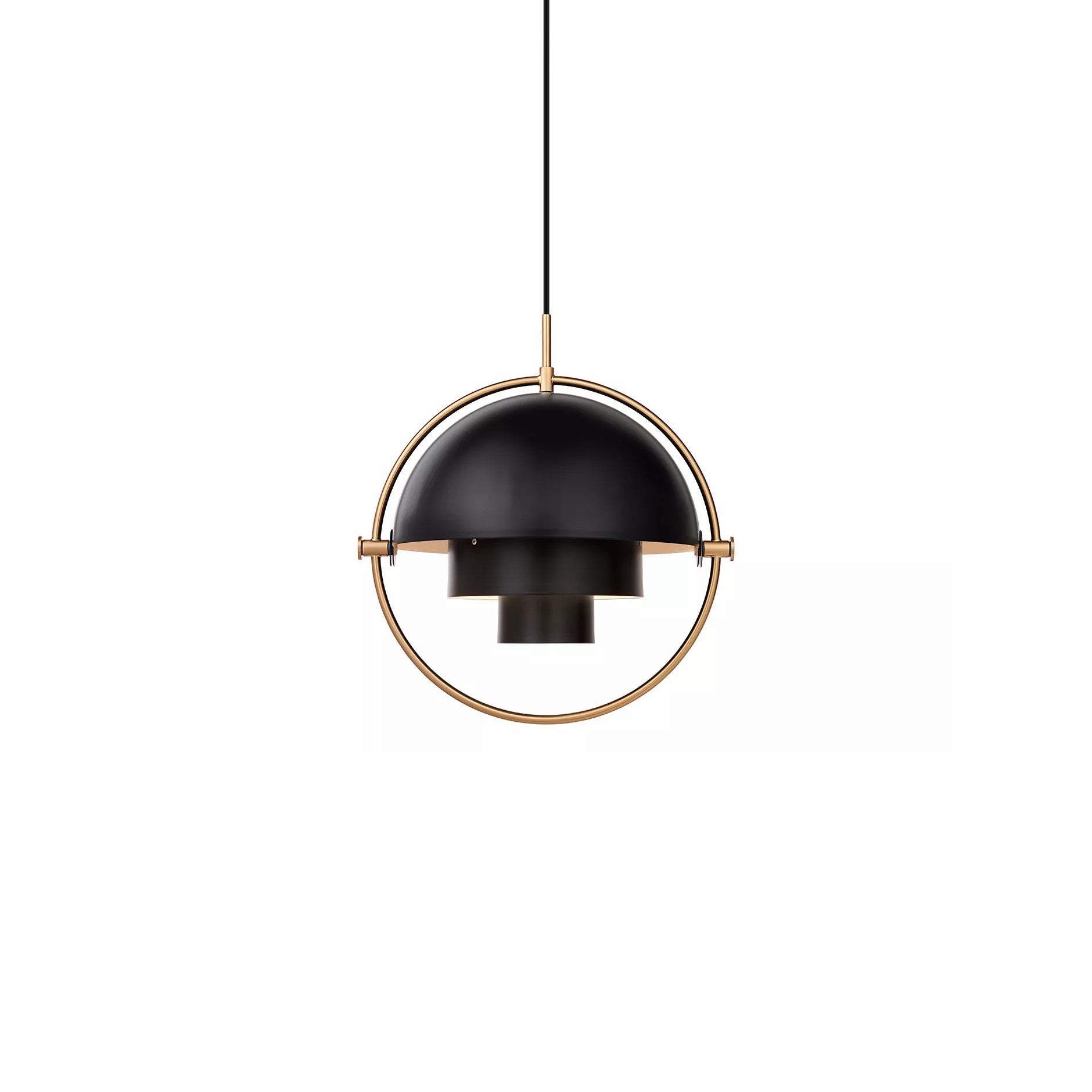 Lustra Lampe Pendante Boule Déformée Dorée - Neutralighting