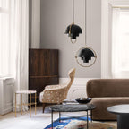 Lustra Lampe Pendante Boule Déformée Dorée - Neutralighting