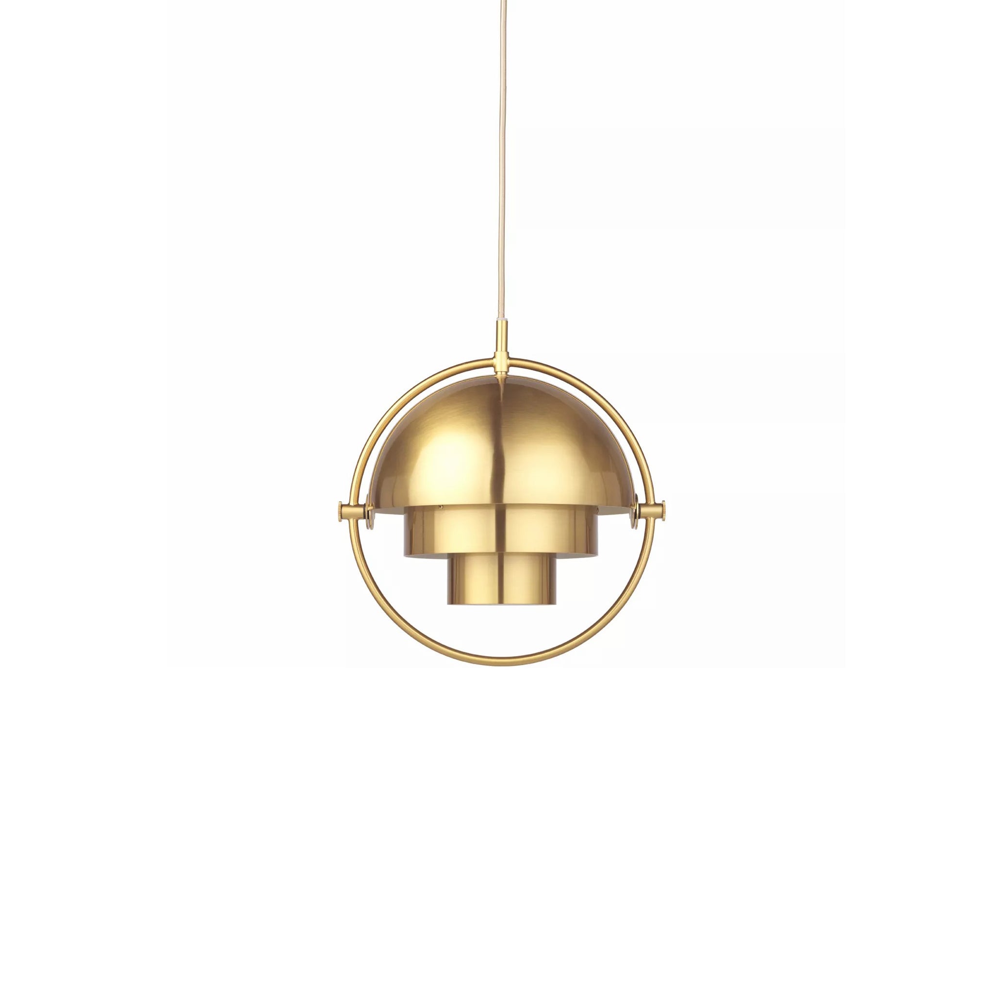 Lustra Lampe Pendante Boule Déformée Dorée - Neutralighting