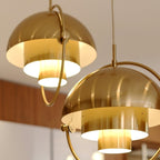 Lustra Lampe Pendante Boule Déformée Dorée - Neutralighting