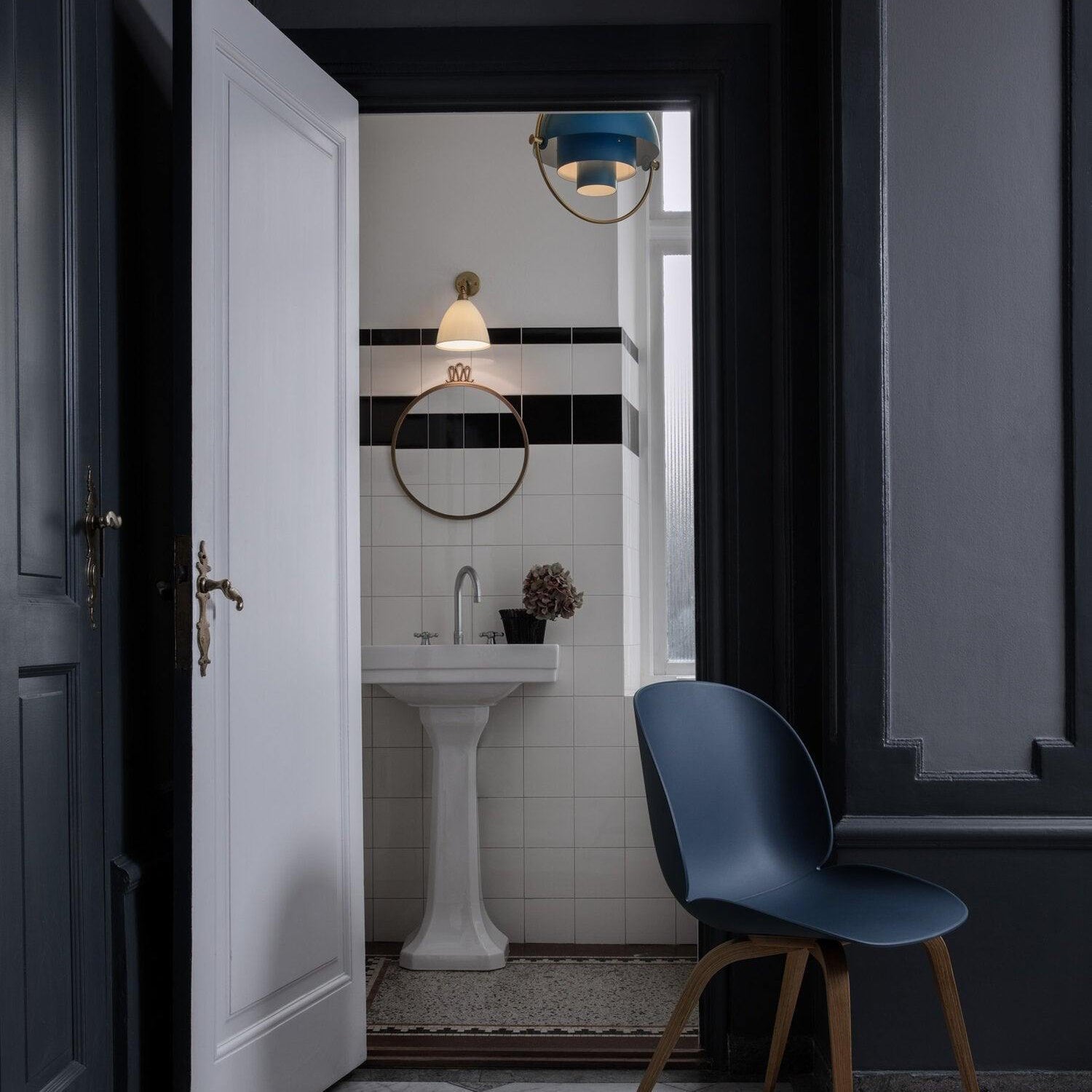 Lustra Lampe Pendante Boule Déformée Dorée - Neutralighting