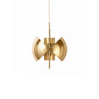 Lustra Lampe Pendante Boule Déformée Dorée - Neutralighting