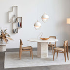 Lustra Lampe Pendante Boule Déformée Dorée - Neutralighting