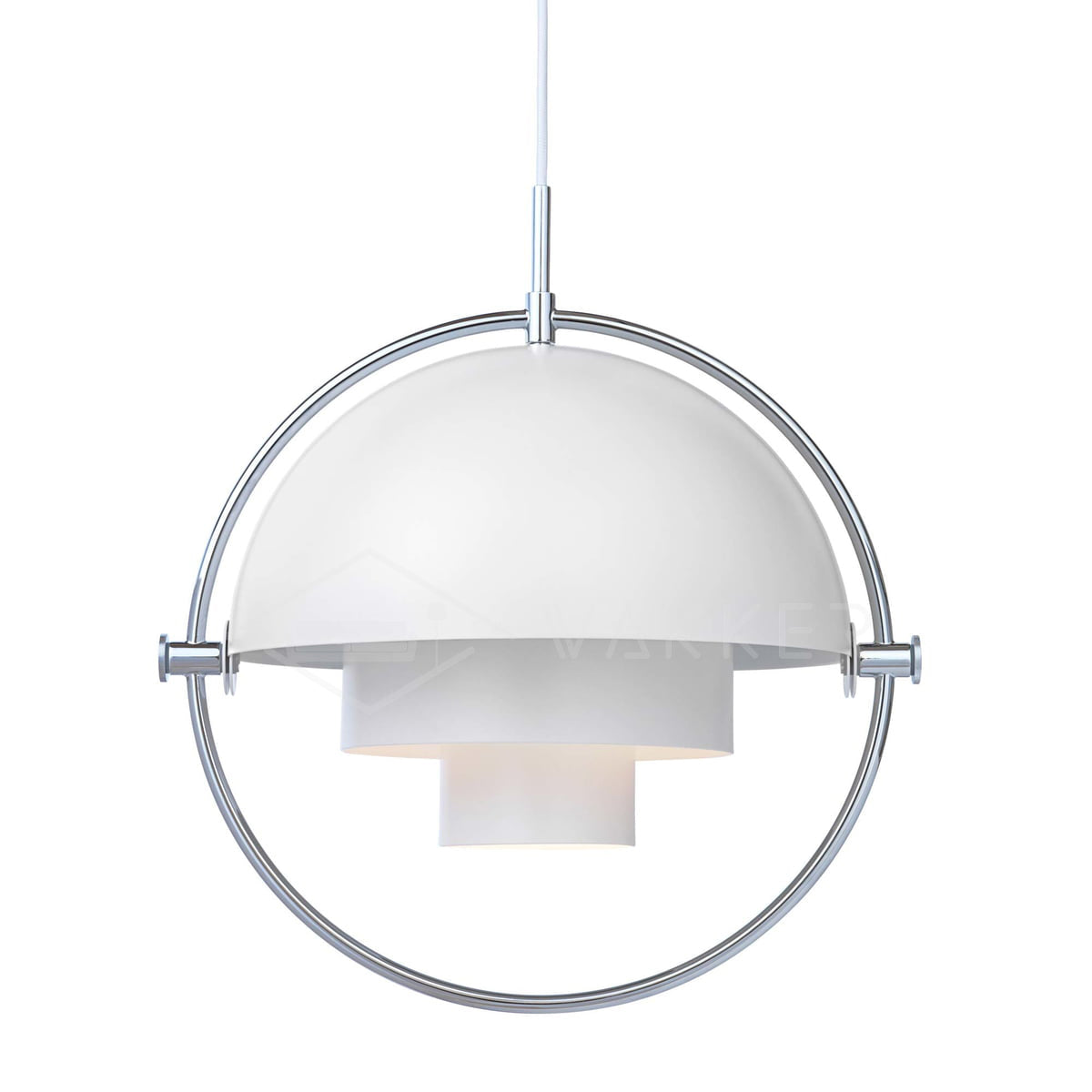 Lustra Lampe Pendante Boule Déformée Dorée - Neutralighting