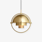Lustra Lampe Pendante Boule Déformée Dorée - Neutralighting