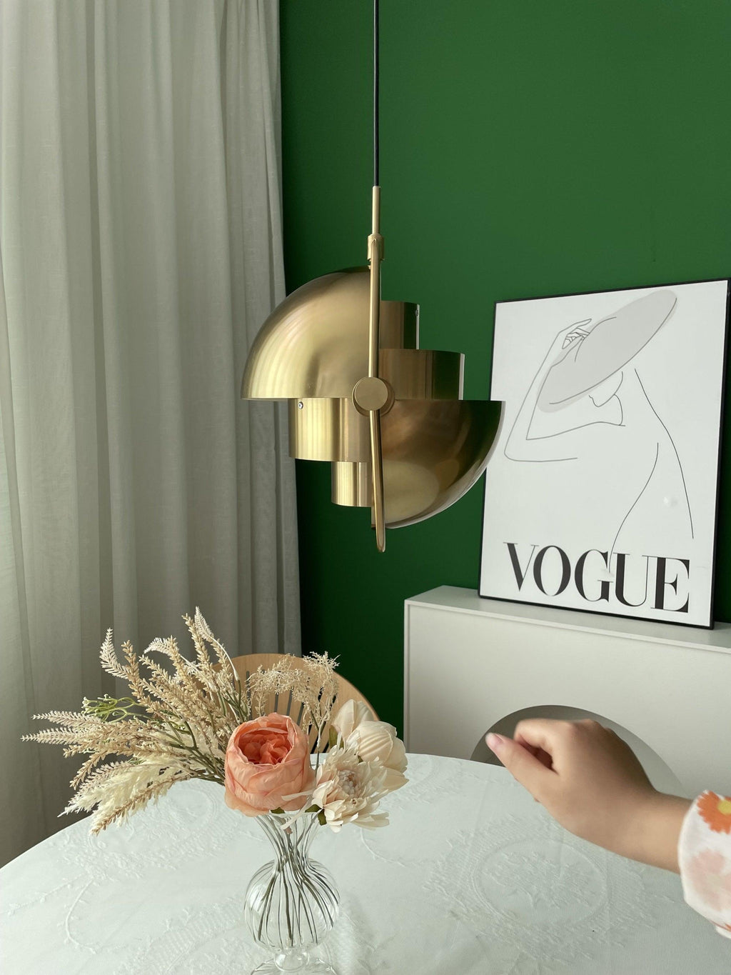 Lustra Lampe Pendante Boule Déformée Dorée - Neutralighting