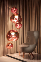 Solara Suspension en Verre Soufflé Cluster Irrégulier Sculptural - Neutralighting