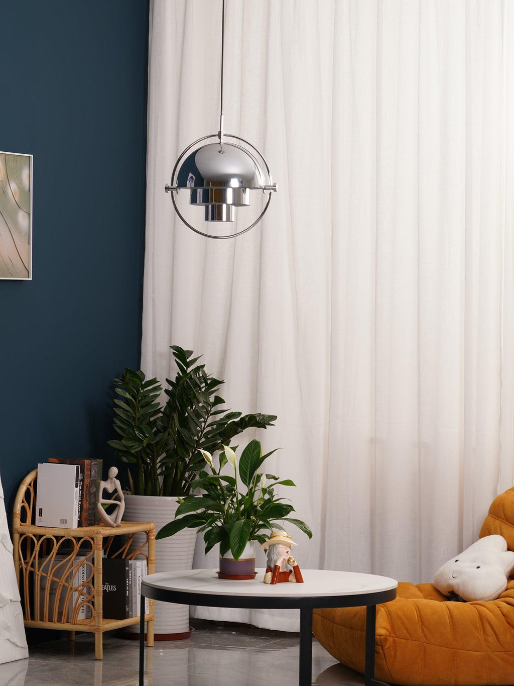 Lustra Lampe Pendante Boule Déformée Dorée - Neutralighting