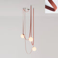 Lustra Suspension en Cuir et Verre - Neutralighting
