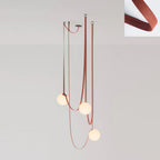 Lustra Suspension en Cuir et Verre - Neutralighting