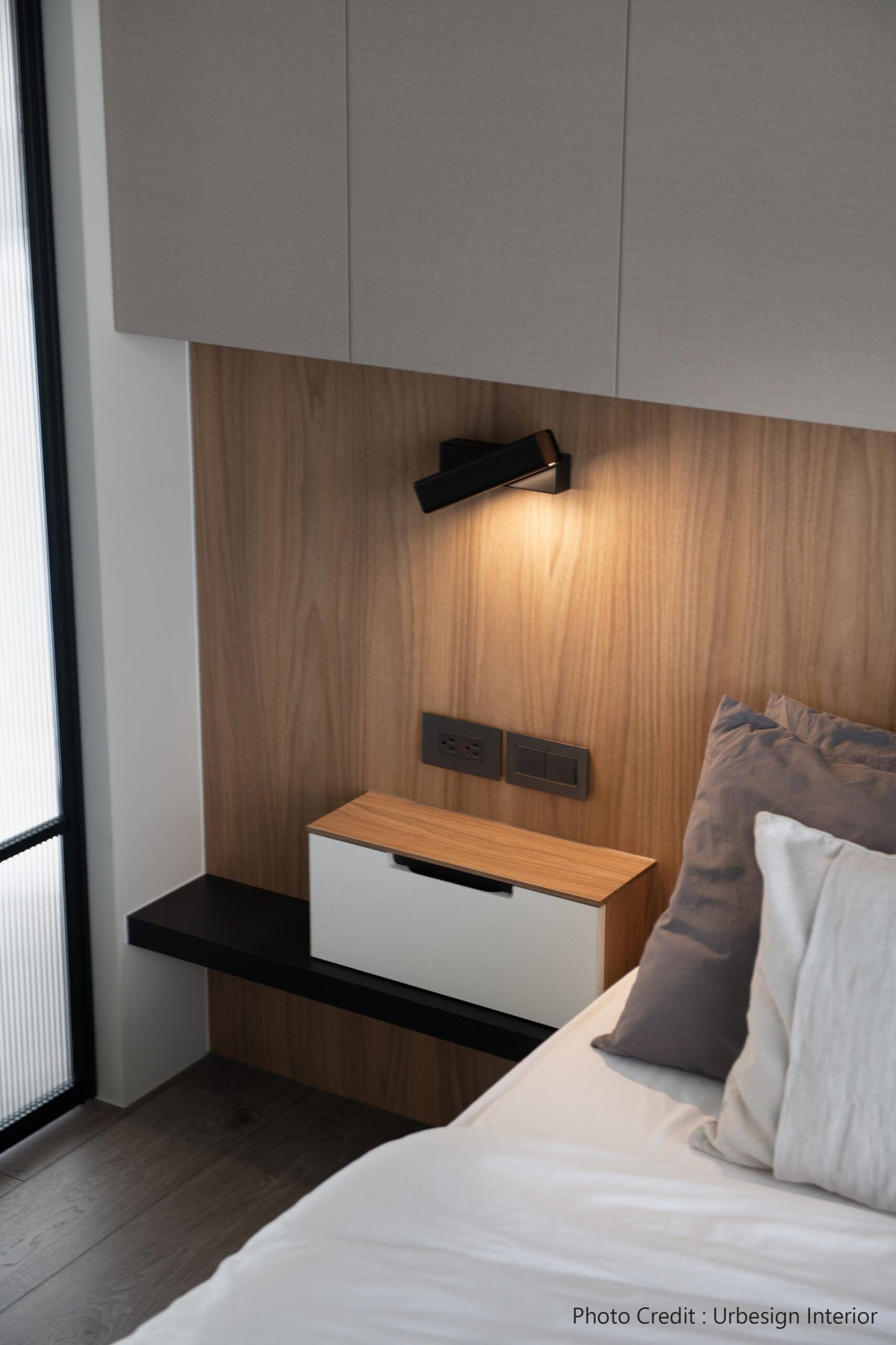 Olvynora Applique Murale Bois Minimaliste Rotative - Neutralighting