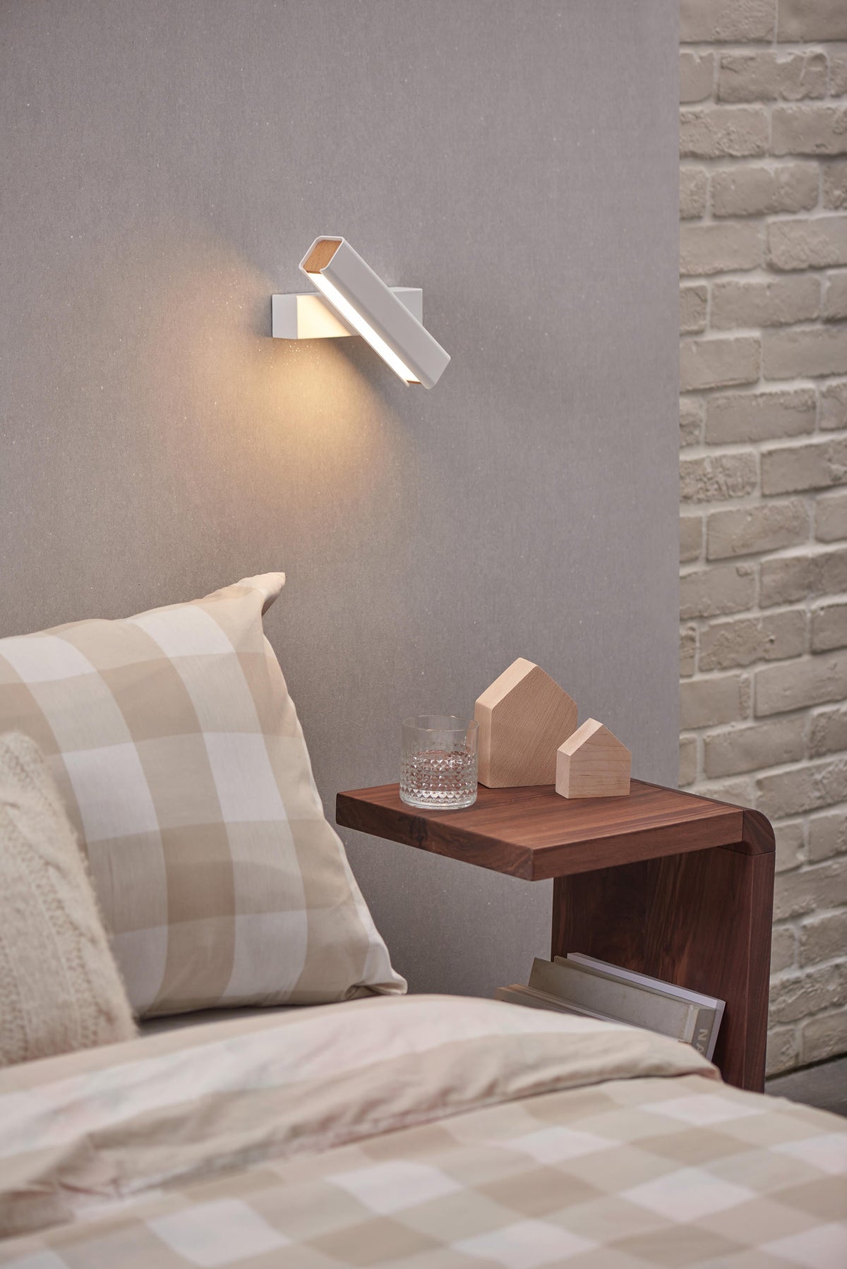 Olvynora Applique Murale Bois Minimaliste Rotative - Neutralighting
