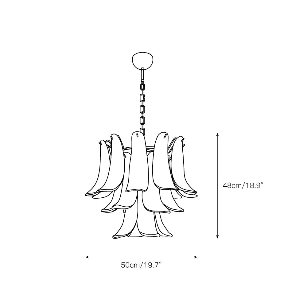 Orshaan Lustre Postmoderne de Luxe en Métal et Verre - Neutralighting
