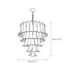 Orshaan Lustre Postmoderne de Luxe en Métal et Verre - Neutralighting