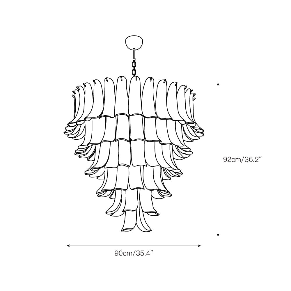 Orshaan Lustre Postmoderne de Luxe en Métal et Verre - Neutralighting