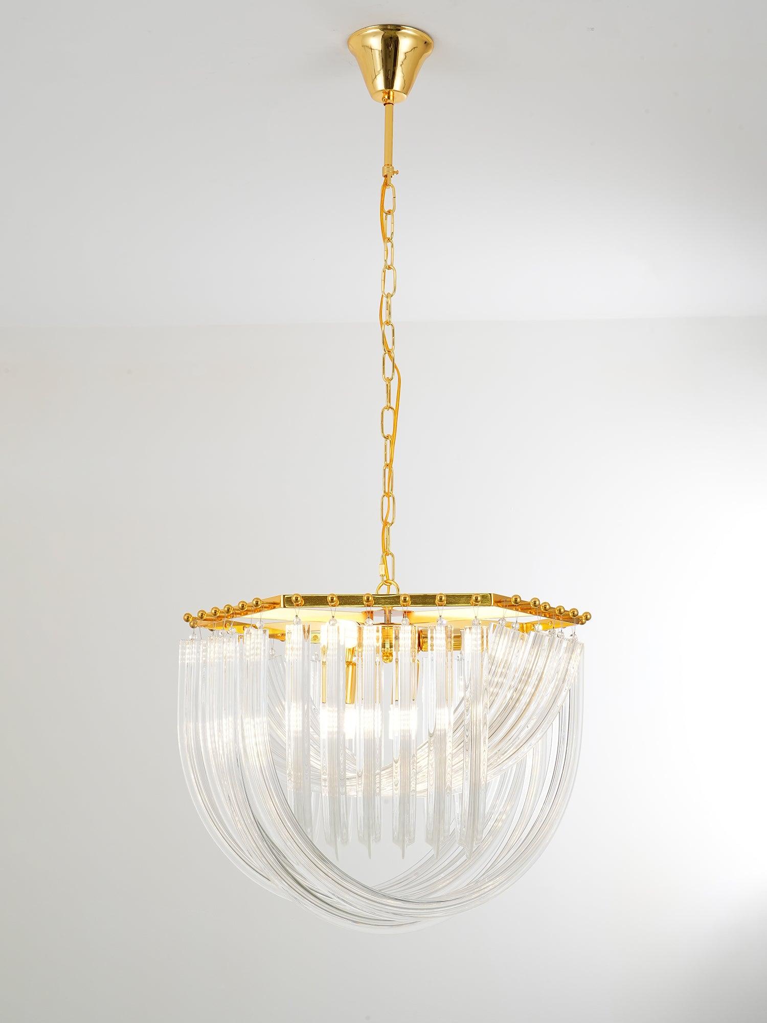 Aurora Chandelier Clair Courbé Superposé - Neutralighting