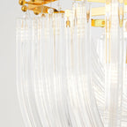 Aurora Chandelier Clair Courbé Superposé - Neutralighting