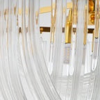 Aurora Chandelier Clair Courbé Superposé - Neutralighting
