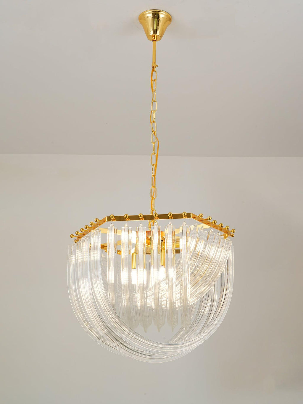 Aurora Chandelier Clair Courbé Superposé - Neutralighting