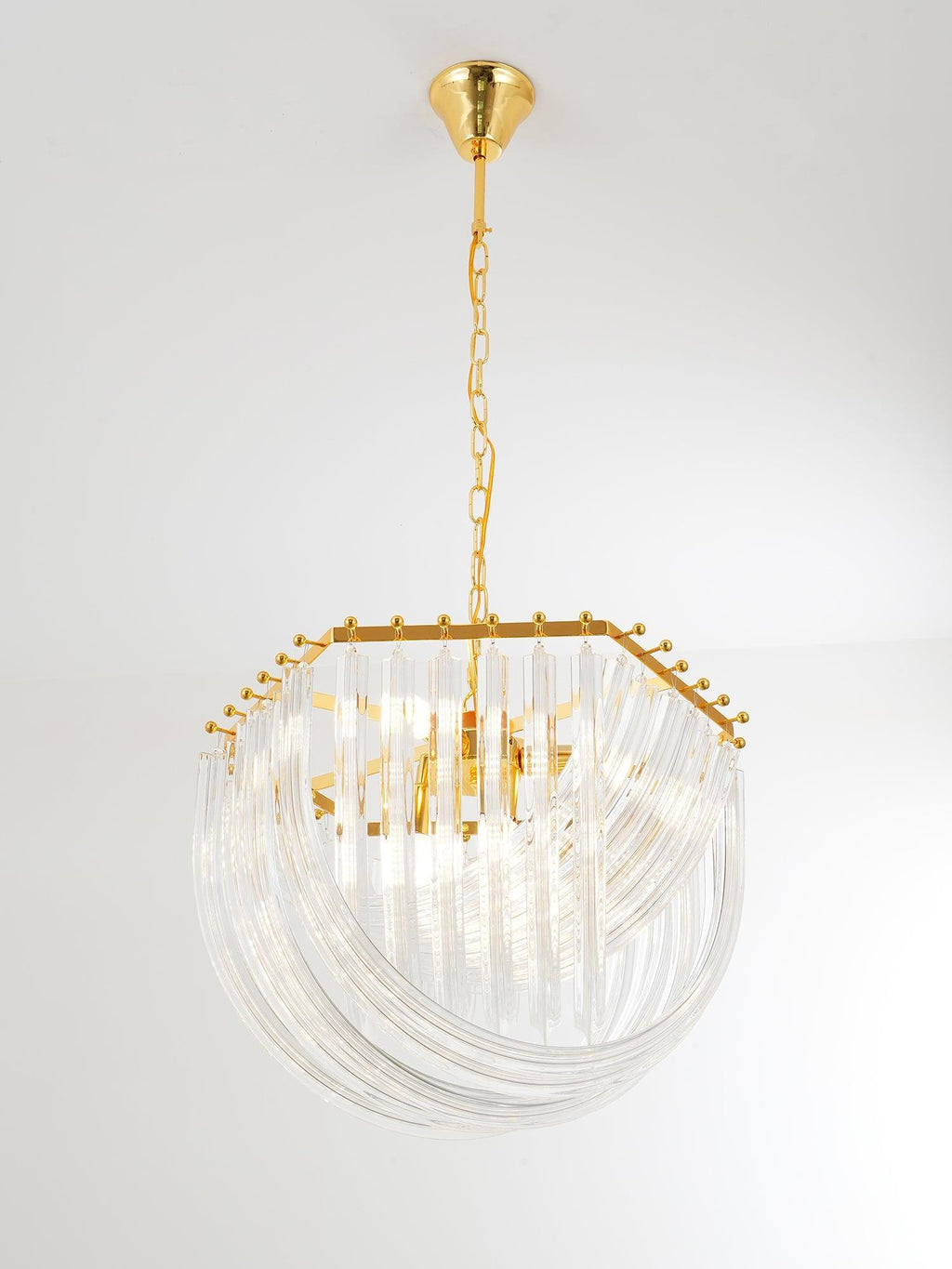 Aurora Chandelier Clair Courbé Superposé - Neutralighting