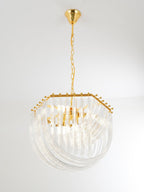 Aurora Chandelier Clair Courbé Superposé - Neutralighting
