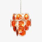 Aurora Chandelier en Verre de Murano Orange - Neutralighting