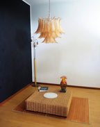 Aurora Lustre Ambre Feuille Verre Superposé Vénitien Élégance - Neutralighting
