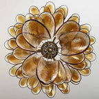 Aurora Chandelier en Verre Murano Pétales Ambre - Neutralighting