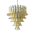 Aurora Chandelier en Verre Murano Pétales Ambre - Neutralighting