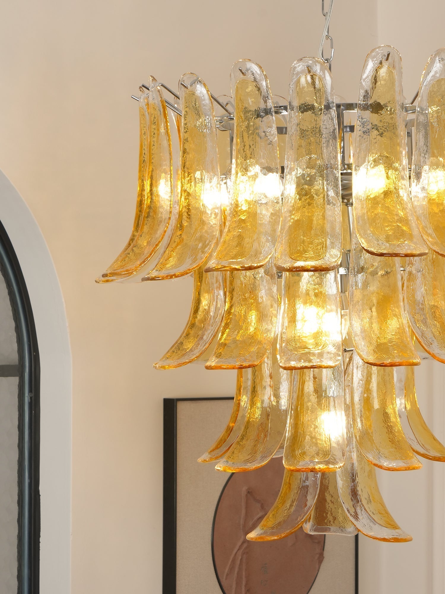 Orshaan Lustre Postmoderne de Luxe en Métal et Verre - Neutralighting