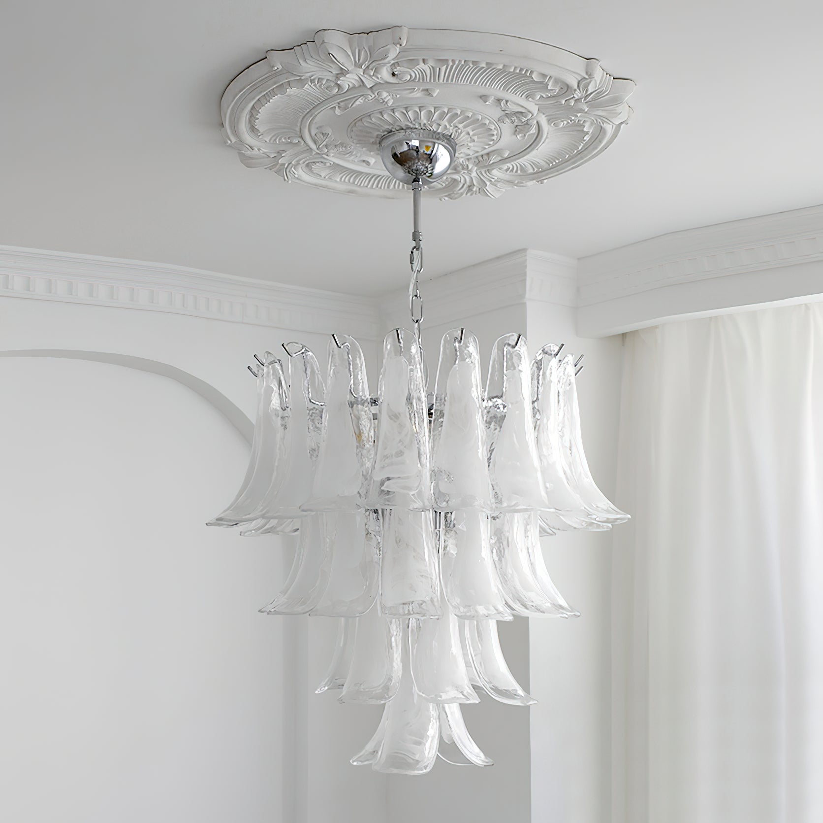 Orshaan Lustre Postmoderne de Luxe en Métal et Verre - Neutralighting
