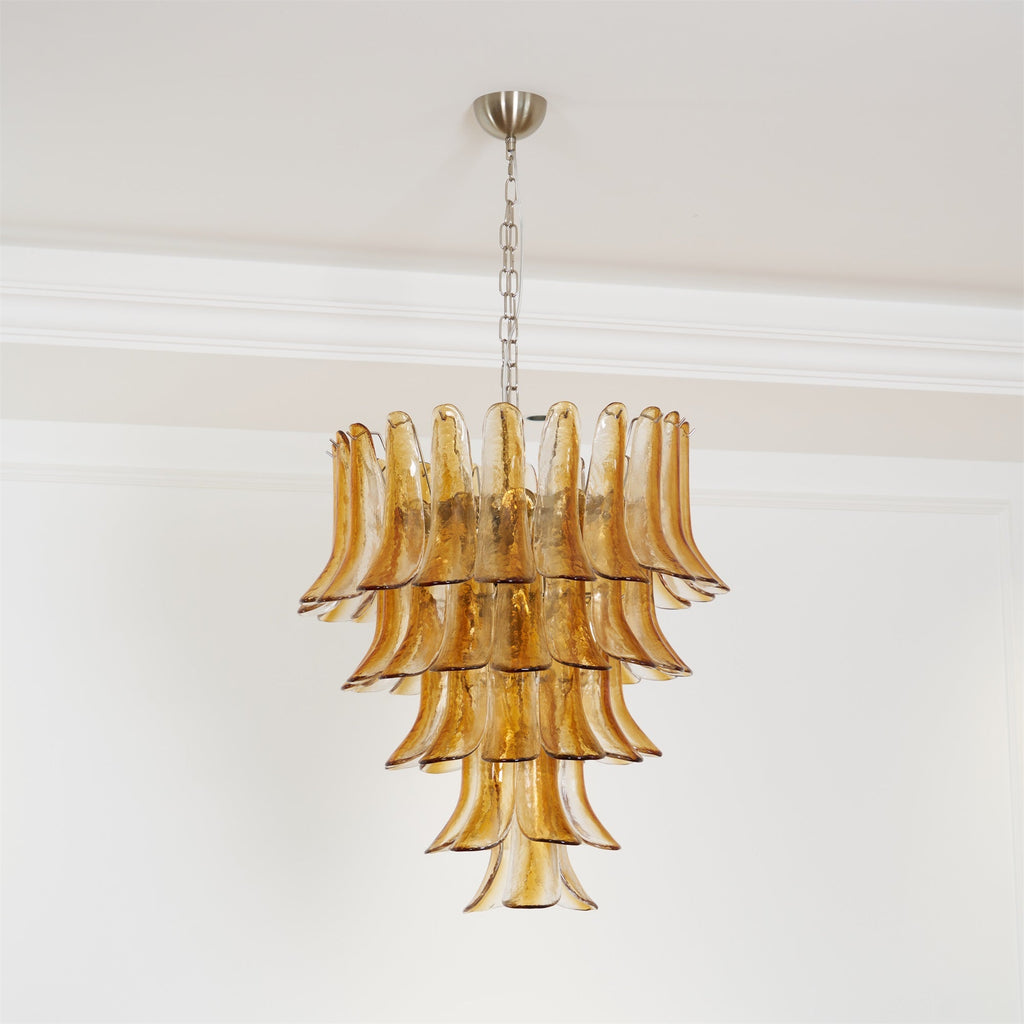 Aurora Chandelier en Verre Ambre - Neutralighting