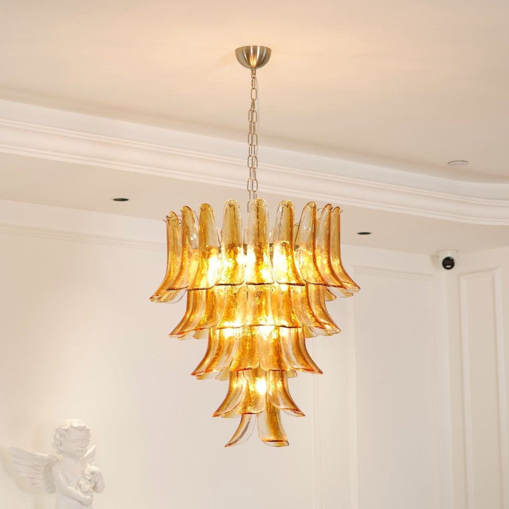 Aurora Chandelier en Verre Ambre - Neutralighting