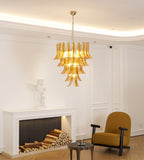 Aurora Chandelier en Verre Ambre - Neutralighting