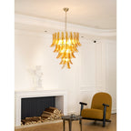 Aurora Chandelier en Verre Ambre - Neutralighting