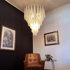 Aurora Lustre Transparent Murano Verre Goutte Rosée Superposé - Neutralighting