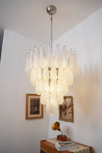 Aurora Lustre Transparent Murano Verre Goutte Rosée Superposé - Neutralighting