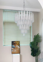 Aurora Lustre Transparent Murano Verre Goutte Rosée Superposé - Neutralighting