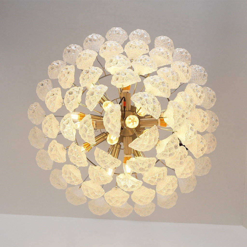 Aurora Lustre Transparent Murano Verre Goutte Rosée Superposé - Neutralighting