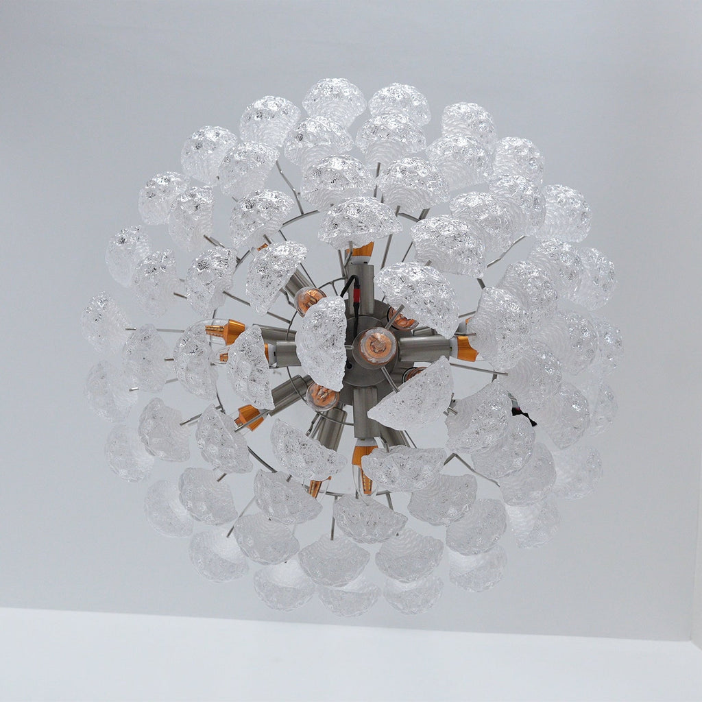 Aurora Lustre Transparent Murano Verre Goutte Rosée Superposé - Neutralighting