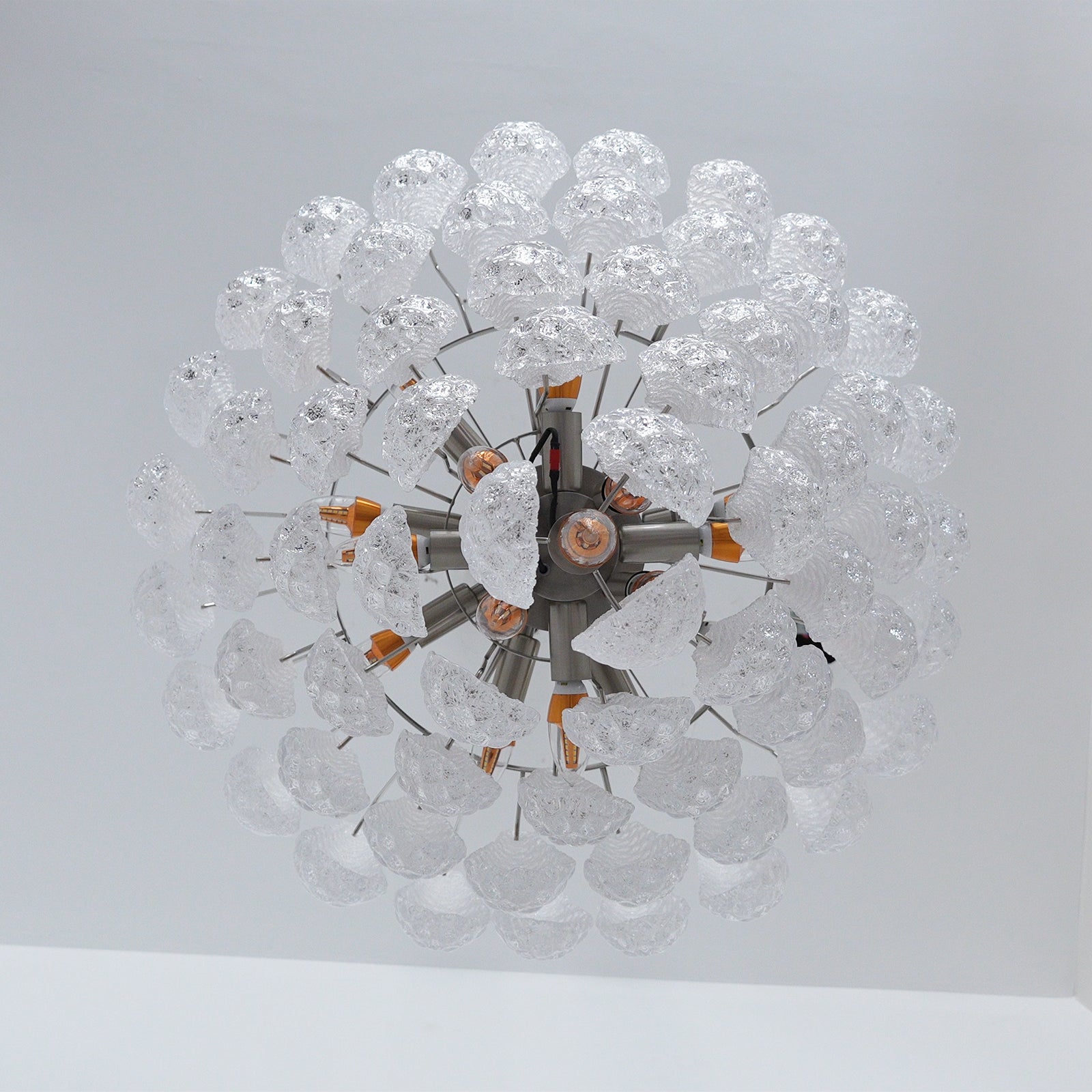 Aurora Lustre Transparent Murano Verre Goutte Rosée Superposé - Neutralighting